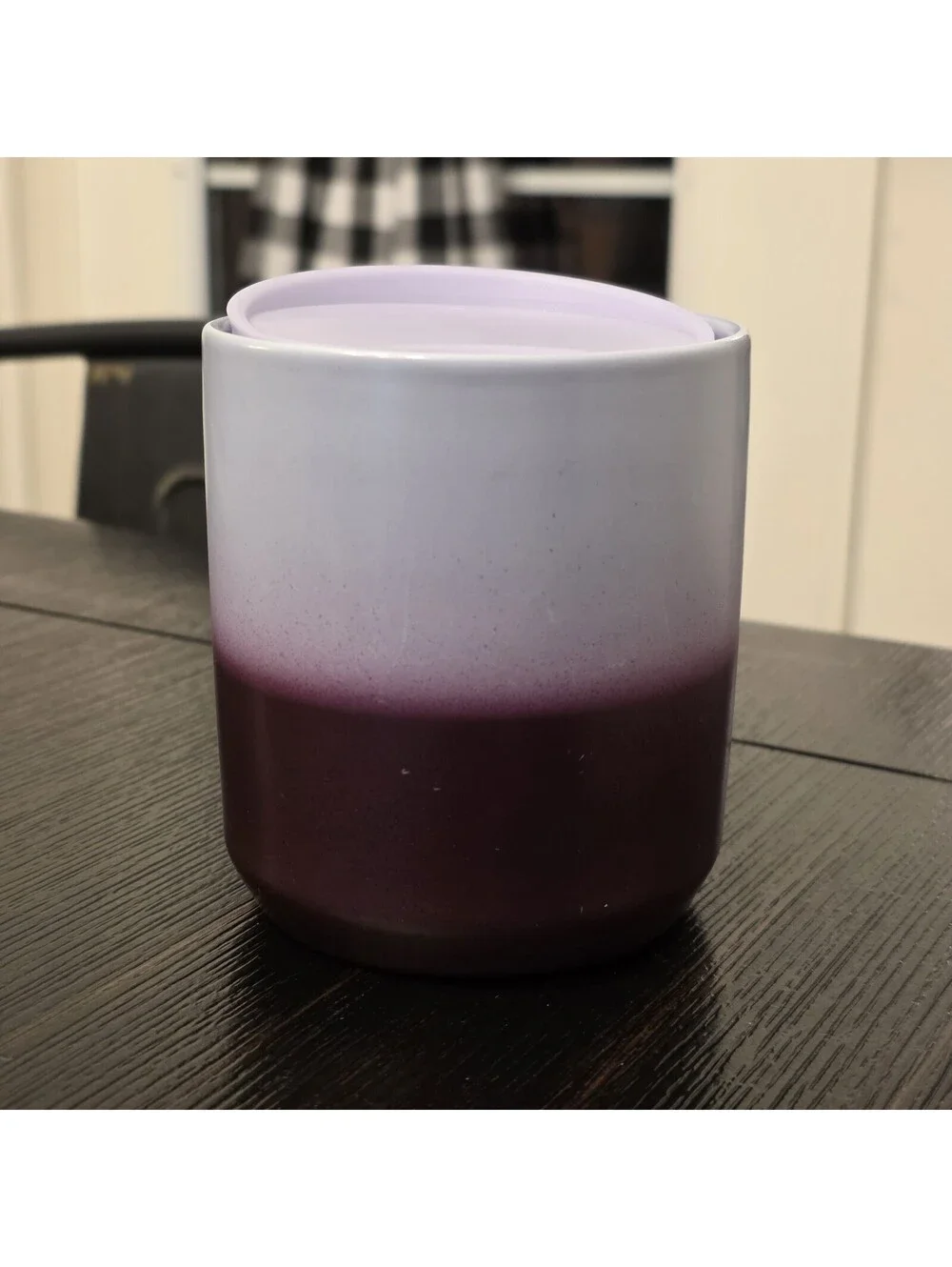 Starbucks Ceramic Tumbler Unisex 8oz Purple Ombre Lilac With Lid VGC